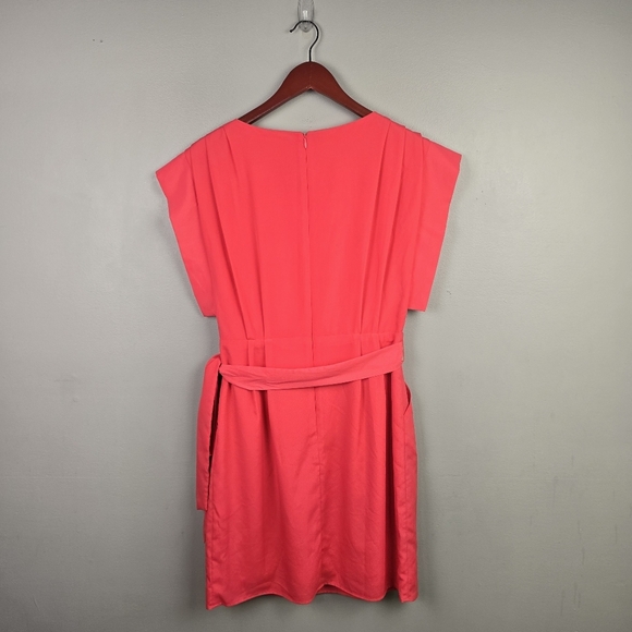 ELIZA J Sleeve Sash Belt Dress Pink Womens‎ Size 4 Cocktail Special Occasion - Picture 4 of 14